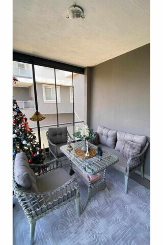 Set mobilier de gradina, Hanah Home, Fiori, ALUMINIU, Gri