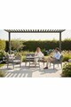 Set mobilier de gradina, Hanah Home, Fiori, ALUMINIU, Gri