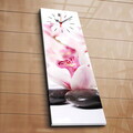 Ceas de perete, 3090CS-37, PÂNZĂ DIN PIELE ÎNTOARSĂ, 30 x 90 cm, Multicolor