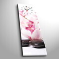Ceas de perete, 3090CS-37, PÂNZĂ DIN PIELE ÎNTOARSĂ, 30 x 90 cm, Multicolor