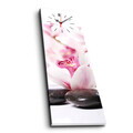 Ceas de perete, 3090CS-37, PÂNZĂ DIN PIELE ÎNTOARSĂ, 30 x 90 cm, Multicolor