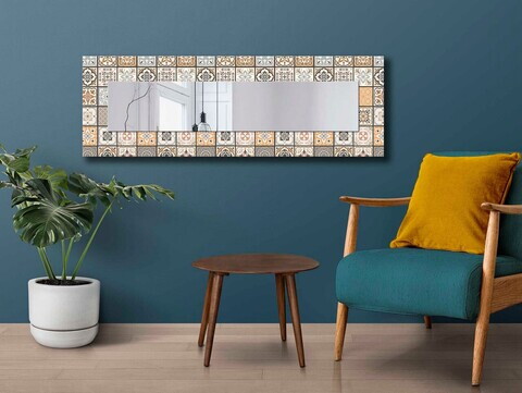 Oglinda decorativa, 40120NISMA-010, MDF, Dimensiune: 20 x 100 cm, Multicolor