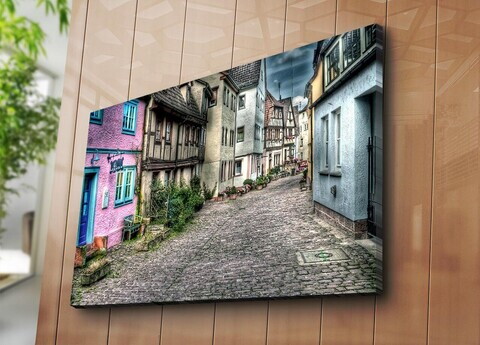 Tablou decorativ, 70100C-013, PÂNZĂ DIN PIELE ÎNTOARSĂ, 70 x 100 cm, Multicolor