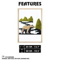 Pictură decorativă, Y003-S01, Lemn, Lemn (Grosime: 3 cm, Multicolor