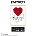 Pictură decorativă, Y010-S01, Lemn, Lemn (Grosime: 3 cm, Multicolor