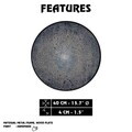 Pictură decorativă, Élégance Rustique, Metal, Lemn (Grosime: 4 mm, Nuc negru