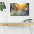 Tablou decorativ cu lumina LED, 4570DHDACT-167, PÂNZĂ DIN PIELE ÎNTOARSĂ, Dimensiune: 45 x 70 cm, Multicolor