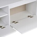 Comoda TV, Hanah Home, Sentinel, 160x42x30 cm, PAL, Alb natural