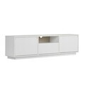 Comoda TV, Hanah Home, Sentinel, 160x42x30 cm, PAL, Alb natural
