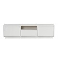 Comoda TV, Hanah Home, Sentinel, 160x42x30 cm, PAL, Alb natural