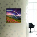 Tablou decorativ, 4545K-33, PÂNZĂ DIN PIELE ÎNTOARSĂ, Dimensiune: 45 x 45 cm, Multicolor