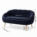 Canapea 2 locuri, Atelier del Sofa, 251BLS1111, PAL, Antracit