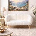 Canapea 2 locuri, Atelier del Sofa, 251BLS1153, PAL, Alb