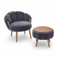 Set fotoliu cu aripioare și măsuță de cafea (3 Pieces), Atelier del Sofa, 251BLS1238, PAL, Antracit