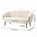Canapea 2 locuri, Atelier del Sofa, 251BLS1242, PAL, Alb