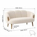 Canapea 2 locuri, Atelier del Sofa, 251BLS1244, PAL, Crem