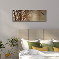 Tablou decorativ cu lumina LED, 3090İACT-65, PÂNZĂ DIN PIELE ÎNTOARSĂ, 30 x 90 cm, Multicolor