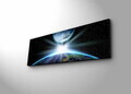 Tablou decorativ cu lumina LED, 3090NASA-019, PÂNZĂ DIN PIELE ÎNTOARSĂ, 30 x 90 cm, Multicolor