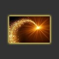Tablou decorativ cu lumina LED, 4570HDACT-046, PÂNZĂ DIN PIELE ÎNTOARSĂ, Dimensiune: 45 x 70 cm, Multicolor