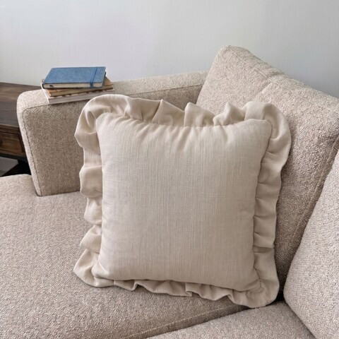 Set fete de perna, Linen 7, Tesatura de in, Crem