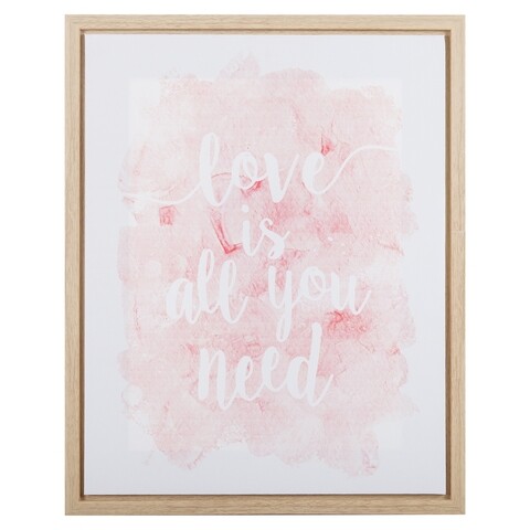 Tablou decorativ Love, Creaciones Meng, 40x50 cm, canvas/MDF