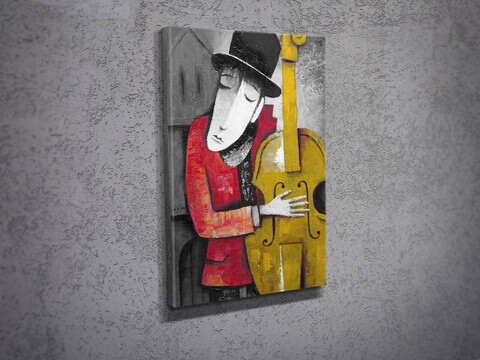 Tablou decorativ, DC014, Canvas, 30 x 40 cm, Multicolor