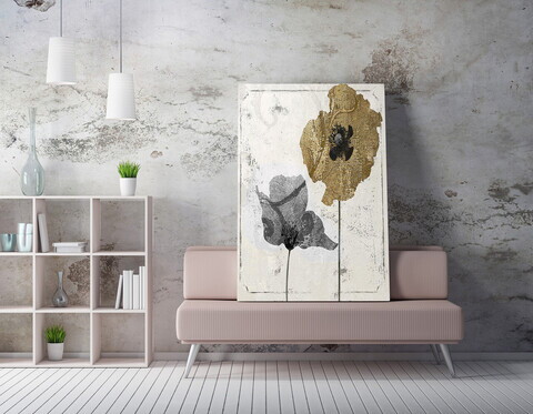 Tablou decorativ, WY86(50 x 70), POLIESTER/BUMBAC, Lemn, Multicolor
