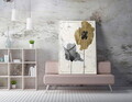 Tablou decorativ, WY86(50 x 70), POLIESTER/BUMBAC, Lemn, Multicolor