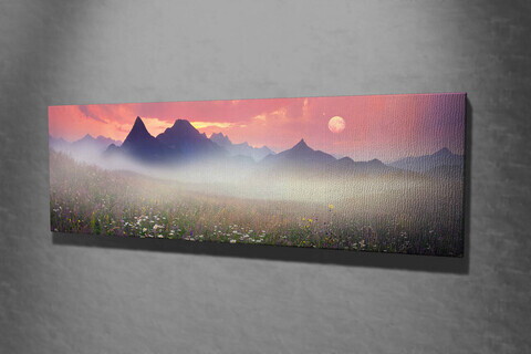 Tablou decorativ, PC030, Canvas, 30 x 80 cm, Multicolor