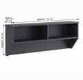 Raft de bucatarie, Hanah Home, Ronda, 115x37x22 cm, PAL, Antracit