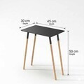 Masuta, Hanah Home, Jersey, 45x50x30 cm, Metal, Antracit