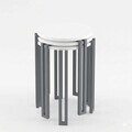 Set masute 3 piese, Hanah Home, Palma, PAL, Alb / Antracit