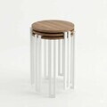 Set masute 3 piese, Hanah Home, Palma, PAL, Nuc/Alb