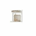Raft de perete, Hanah Home, Capri, 30x28x20 cm, PAL, Alb