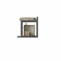 Raft de perete, Hanah Home, Capri, 30x28x20 cm, PAL, Antracit