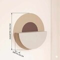 Raft de perete, Hanah Home, Rio, Metal, Crem