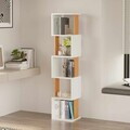 Corp biblioteca, Hanah Home, Milan, 35x161x30 cm, PAL, Alb / Natural