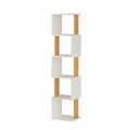 Corp biblioteca, Hanah Home, Milan, 35x161x30 cm, PAL, Alb / Natural