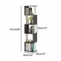 Corp biblioteca, Hanah Home, Milan, 35x161x30 cm, PAL, Alb / Antracit