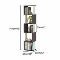 Corp biblioteca, Hanah Home, Milan, 35x161x30 cm, PAL, Alb / Antracit