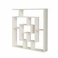 Corp biblioteca, Hanah Home, Granada, 125x128.5x22 cm, PAL, Alb