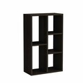 Corp biblioteca, Hanah Home, Monaco, 49x81x23.5 cm, PAL, Negru