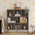 Corp biblioteca, Hanah Home, Bristol, 100x107x24 cm, PAL, Antracit