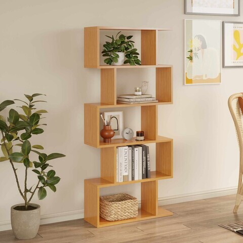 Corp biblioteca, Hanah Home, Santorini, 70.5x156x24 cm, PAL, Alb
