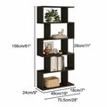 Corp biblioteca, Hanah Home, Santorini, 70.5x156x24 cm, PAL, Natural