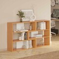 Corp biblioteca, Hanah Home, Aruba, 165x89x30 cm, PAL, Natural/Alb