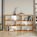 Corp biblioteca, Hanah Home, Aruba, 165x89x30 cm, PAL, Natural/Alb