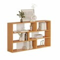 Corp biblioteca, Hanah Home, Aruba, 165x89x30 cm, PAL, Natural/Alb