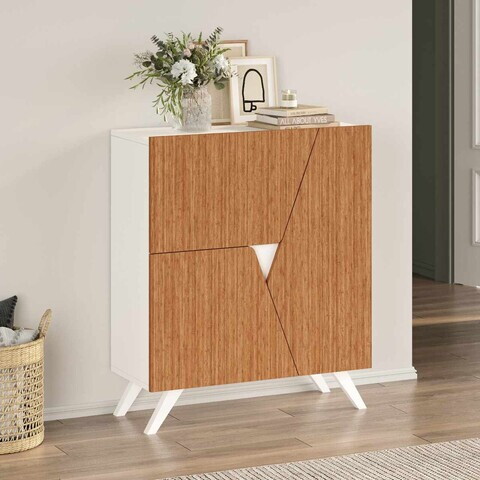 Pantofar, Hanah Home, Venice, 80x89x32 cm, PAL, Natural/Alb