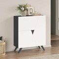 Pantofar, Hanah Home, Venice, 80x89x32 cm, PAL, Alb / Antracit